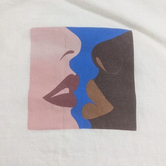 Obey Lips Graphic Crewneck T-shirt White Size Small - Picture 5 of 9